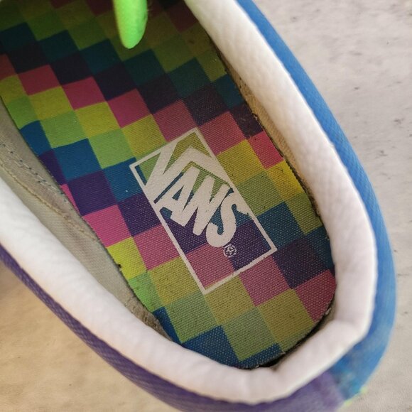 Vans Old Skool Shoes Womens Size 6.5 Skate Sneakers Colorblock Neon Athletic - Picture 10 of 13